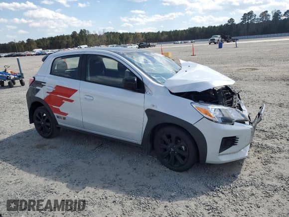 ✅ 2023 Mitsubishi Mirage Black Edition • VIN: ML32AWHJ9PH005928 • Lot: 50573775. Listed on Copart with 93,239 mi. Free auction sales archive from the USA and detailed vehicle history report at DreamBid. Image 4.