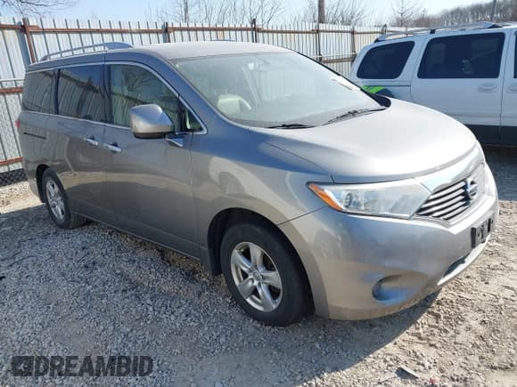 ✅ 2012 Nissan Quest SV • VIN: JN8AE2KP7C9047283 • Lot: 41760053. Wystawiony na IAAI z przebiegiem 160 000 mil. Bezpłatny archiwum sprzedaży aukcyjnych z USA i szczegółowy raport historii pojazdu na DreamBid. Zdjęcie 1.