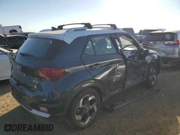 ✅ 2021 Hyundai Venue SEL • VIN: KMHRC8A38MU089039 • Lot: 73362994. Listed on Copart with 26,987 mi. Free auction sales archive from the USA and detailed vehicle history report at DreamBid. Image 3.