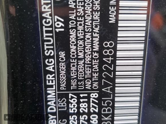 ✅ 2020 Mercedes-Benz E 63 S AMG • VIN: WDDZF8KB5LA722488 • Lot: 91516245. Wystawiony na Copart z przebiegiem 47 483 mil. Bezpłatny archiwum sprzedaży aukcyjnych z USA i szczegółowy raport historii pojazdu na DreamBid. Zdjęcie 12.