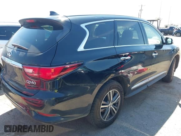 ✅ 2019 Infiniti QX60 Luxe • VIN: 5N1DL0MM4KC565662 • Lot: 43120693. Listed on IAAI with 90,343 mi. Free auction sales archive from the USA and detailed vehicle history report at DreamBid. Image 4.