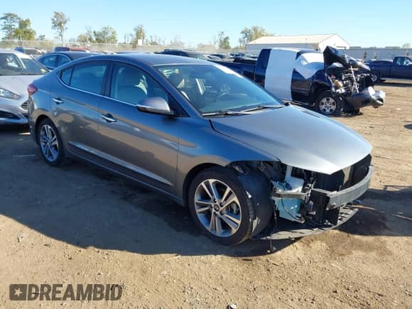 2017 Hyundai Elantra Limited with VIN KMHD84LF2HU070892, listed as a IAAI auction lot 43414359 with 71,241 mi miles and . Bid and sale history available at DreamBid. Image 1.