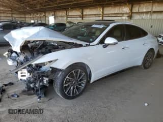 ✅ 2020 Hyundai Sonata Limited • VIN: 5NPEH4J25LH010164 • Лот: 84383755. Опубликован ранее на Copart с пробегом 55 872 миль. Бесплатный доступ к архиву аукционных продаж из США и подробный отчёт об истории автомобиля на DreamBid. Изображение 1.