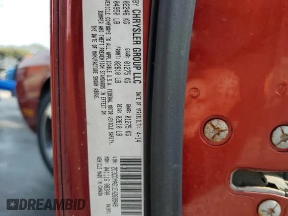 ✅ 2014 Dodge Challenger SXT • VIN: 2C3CDYAG1EH269949 • Lot: 83834474. Wystawiony na Copart z przebiegiem 120 433 mil. Bezpłatny archiwum sprzedaży aukcyjnych z USA i szczegółowy raport historii pojazdu na DreamBid. Zdjęcie 12.