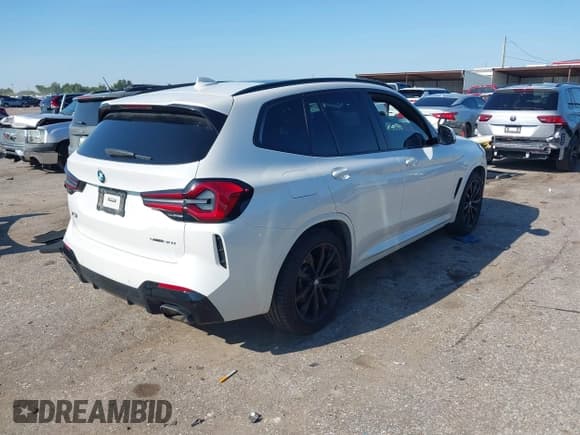 ✅ 2023 BMW X3 sDrive30i • VIN: 5UX43DP08P9P16445 • Lot: 43169016. Listed on IAAI with 60,318 mi. Free auction sales archive from the USA and detailed vehicle history report at DreamBid. Image 4.