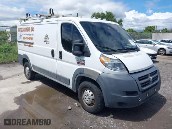 ✅ 2017 Ram ProMaster Cargo • VIN: 3C6TRVAG0HE513450 • Lot: 43170887. Listed on IAAI with 145,368 mi. Free auction sales archive from the USA and detailed vehicle history report at DreamBid. Image 1.