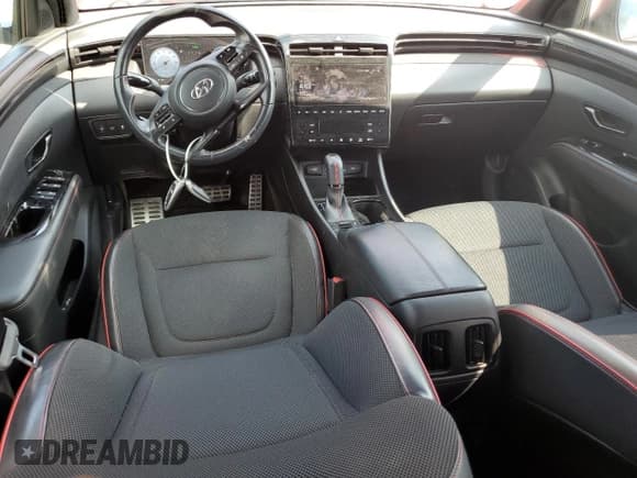 ✅ 2023 Hyundai Tucson N Line • VIN: KM8JF3AE9PU200209 • Lot: 63095075. Wystawiony na Copart z przebiegiem 43 801 mil. Bezpłatny archiwum sprzedaży aukcyjnych z USA i szczegółowy raport historii pojazdu na DreamBid. Zdjęcie 8.