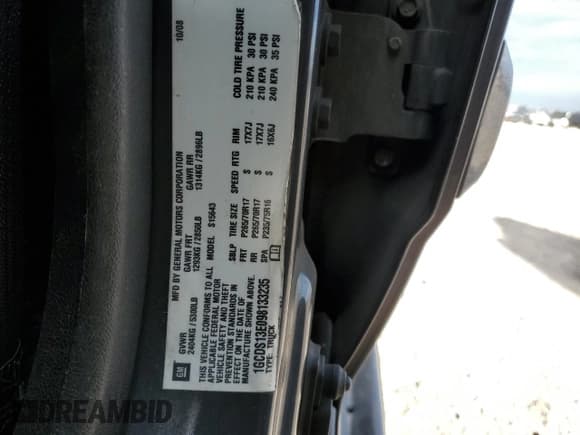 ✅ 2009 Chevrolet Colorado 2LT • VIN: 1GCDS13E098133235 • Лот: 89186615. Опубликован ранее на Copart с пробегом 232 759 миль. Бесплатный доступ к архиву аукционных продаж из США и подробный отчёт об истории автомобиля на DreamBid. Изображение 13.