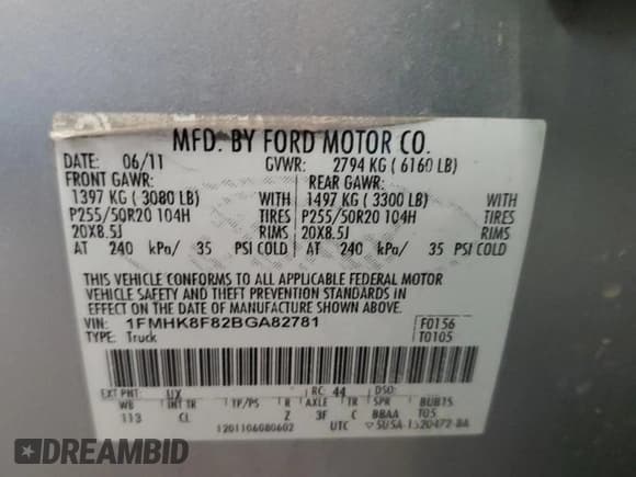 ✅ 2011 Ford Explorer Limited • VIN: 1FMHK8F82BGA82781 • Лот: 60817715. Опубликован ранее на Copart с пробегом 184 894 миль. Бесплатный доступ к архиву аукционных продаж из США и подробный отчёт об истории автомобиля на DreamBid. Изображение 13.