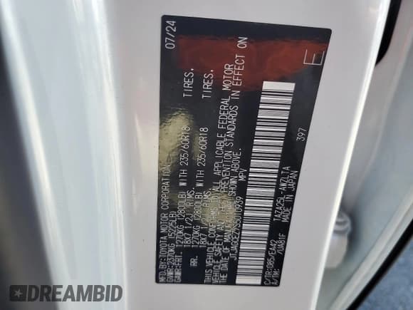 ✅ 2025 Lexus NX 350 • VIN: JTJAGCEZ7S5010939 • Lot: 72011595. Wystawiony na Copart z przebiegiem 13 583 mil. Bezpłatny archiwum sprzedaży aukcyjnych z USA i szczegółowy raport historii pojazdu na DreamBid. Zdjęcie 13.