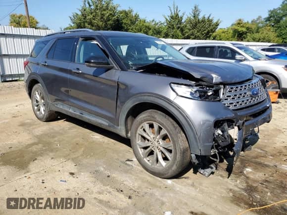 2021 Ford Explorer Limited with VIN 1FMSK8FH3MGB52538, listed as a Copart auction lot 80345475 with Not provided miles and Salvage title. Bid and sale history available at DreamBid. Image 4.