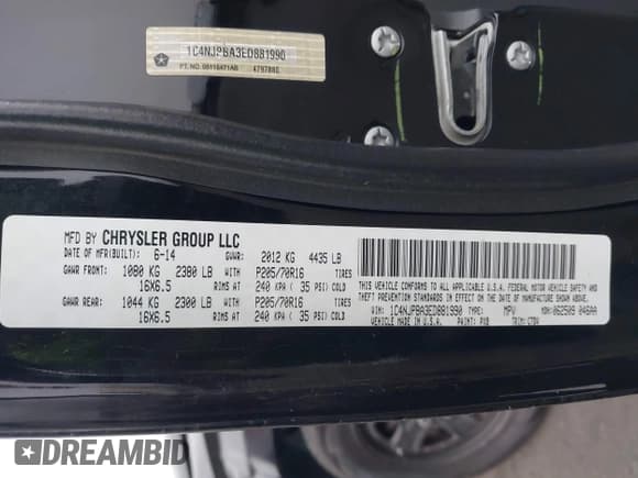 ✅ 2014 Jeep Patriot Sport • VIN: 1C4NJPBA3ED881990 • Lot: 42421450. Wystawiony na IAAI z przebiegiem 154 914 mil. Bezpłatny archiwum sprzedaży aukcyjnych z USA i szczegółowy raport historii pojazdu na DreamBid. Zdjęcie 9.