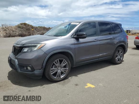 ✅ 2021 Honda Passport EX-L • VIN: 5FNYF7H56MB002353 • Lot: 68548495. Listed on Copart with 56,070 mi. Free auction sales archive from the USA and detailed vehicle history report at DreamBid. Image 1.