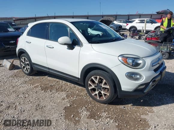 ✅ 2016 FIAT 500X Trekking • VIN: ZFBCFXCT0GP332819 • Lot: 43575827. Listed on IAAI with 110,079 mi. Free auction sales archive from the USA and detailed vehicle history report at DreamBid. Image 1.