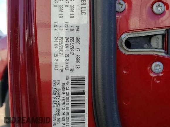 ✅ 2009 Dodge 1500 SLT • VIN: 1D3HV13T59S718958 • Лот: 73846894. Опубликован ранее на Copart с пробегом 242 729 миль. Бесплатный доступ к архиву аукционных продаж из США и подробный отчёт об истории автомобиля на DreamBid. Изображение 12.