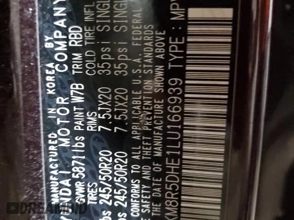 ✅ 2020 Hyundai Palisade Limited • VIN: KM8R5DHE1LU166939 • Лот: 46603525. Опубликован ранее на Copart с пробегом 186 874 миль. Бесплатный доступ к архиву аукционных продаж из США и подробный отчёт об истории автомобиля на DreamBid. Изображение 13.