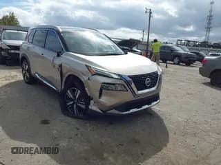 ✅ 2021 Nissan Rogue Platinum • VIN: JN8AT3DD3MW318924 • Lot: 43368208. Wystawiony na IAAI z przebiegiem 54 043 mil. Bezpłatny archiwum sprzedaży aukcyjnych z USA i szczegółowy raport historii pojazdu na DreamBid. Zdjęcie 1.