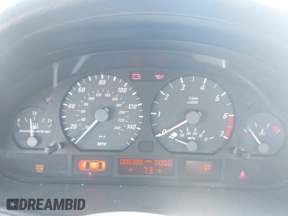 ✅ 2001 BMW 3 Series 325Ci • VIN: WBABS33411JY58251 • Lot: 43811565. Listed on IAAI with 80,380 mi. Free auction sales archive from the USA and detailed vehicle history report at DreamBid. Image 7.