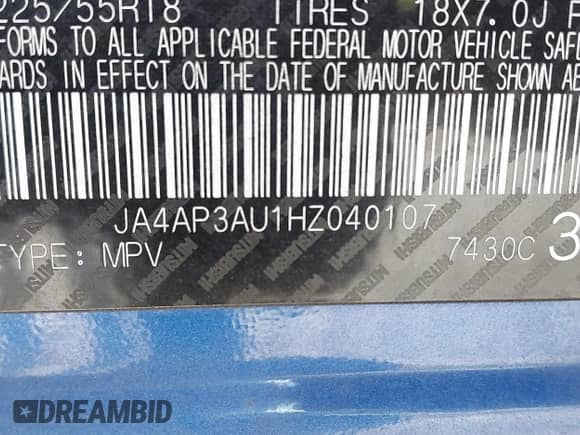 2017 Mitsubishi Outlander ES with VIN JA4AP3AU1HZ040107, listed as a IAAI auction lot 43110818 with 133,627 mi miles and . Bid and sale history available at DreamBid. Image 9.