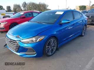 2018 Hyundai Elantra Sport with VIN KMHD04LB2JU598510, listed as a IAAI auction lot 43405095 with 119,850 mi miles and . Bid and sale history available at DreamBid. Image 2.