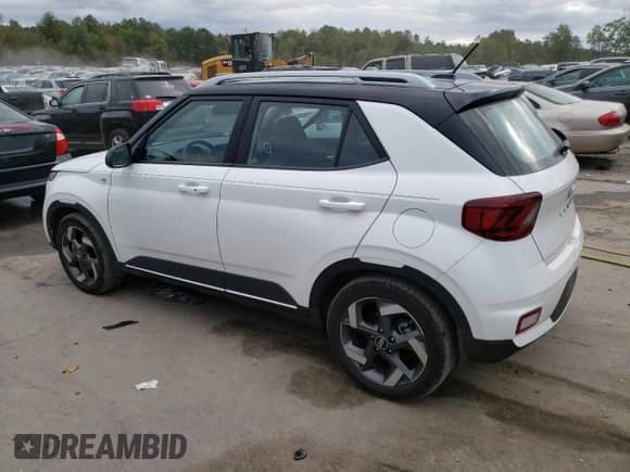 2024 Hyundai Venue SEL with VIN KMHRC8A37RU317460, listed as a Copart auction lot 74070514 with 6,817 mi miles and Salvage title. Bid and sale history available at DreamBid. Image 2.