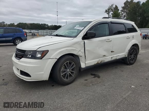 ✅ 2017 Dodge Journey SE • VIN: 3C4PDCAB2HT568091 • Lot: 86245325. Wystawiony na Copart z przebiegiem 89 006 mil. Bezpłatny archiwum sprzedaży aukcyjnych z USA i szczegółowy raport historii pojazdu na DreamBid. Zdjęcie 1.