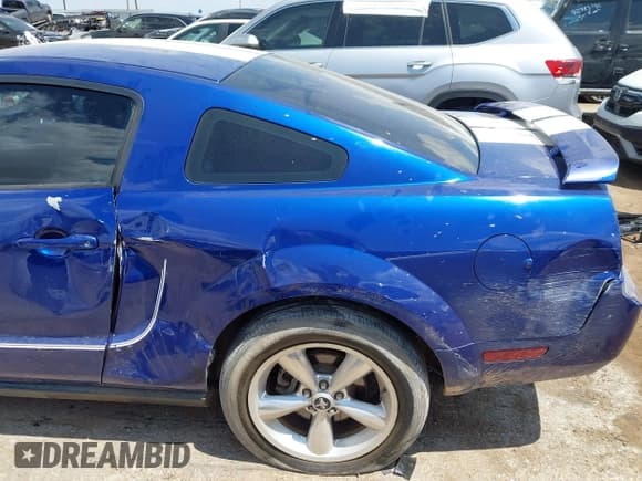 ✅ 2005 Ford Mustang Deluxe • VIN: 1ZVFT80N355125223 • Lot: 43054913. Wystawiony na IAAI z przebiegiem 97 966 mil. Bezpłatny archiwum sprzedaży aukcyjnych z USA i szczegółowy raport historii pojazdu na DreamBid. Zdjęcie 6.