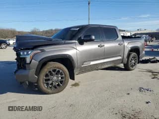 ✅ 2023 Toyota Tundra Platinum Hybrid • VIN: 5TFNC5DB6PX015061 • Lot: 43400895. Listed on Copart with 13,487 mi. Free auction sales archive from the USA and detailed vehicle history report at DreamBid. Image 1.