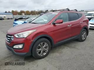 2014 Hyundai Santa Fe with VIN 5XYZUDLB0EG151762, listed as a Copart auction lot 91348525 with 135,823 mi miles and Salvage title. Bid and sale history available at DreamBid. Image 1.