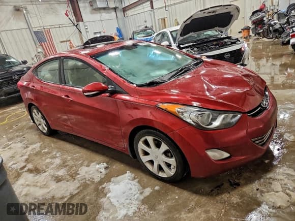 ✅ 2013 Hyundai Elantra GLS • VIN: 5NPDH4AE0DH214832 • Lot: 94895225. Listed on Copart with 107,619 mi. Free auction sales archive from the USA and detailed vehicle history report at DreamBid. Image 4.