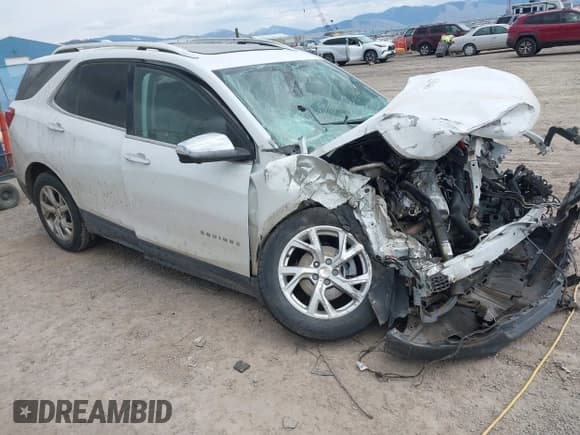 ✅ 2019 Chevrolet Equinox Premier • VIN: 3GNAXZEUXKS598469 • Лот: 42027273. Опубликован ранее на IAAI с пробегом Не указан. Бесплатный доступ к архиву аукционных продаж из США и подробный отчёт об истории автомобиля на DreamBid. Изображение 1.