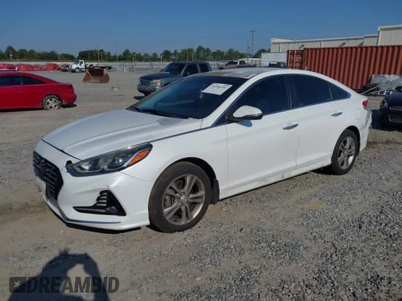 ✅ 2018 Hyundai Sonata SEL • VIN: 5NPE34AF0JH627356 • Lot: 43206201. Listed on IAAI with 128,773 mi. Free auction sales archive from the USA and detailed vehicle history report at DreamBid. Image 2.