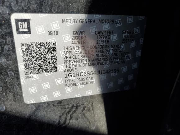 ✅ 2018 Chevrolet Volt LT • VIN: 1G1RC6S54JU142185 • Lot: 44837334. Wystawiony na Copart z przebiegiem 76 014 mil. Bezpłatny archiwum sprzedaży aukcyjnych z USA i szczegółowy raport historii pojazdu na DreamBid. Zdjęcie 13.