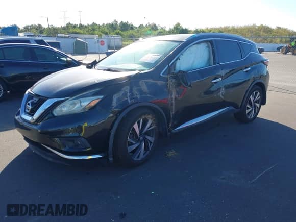 2016 Nissan Murano Platinum with VIN 5N1AZ2MG7GN152895, listed as a IAAI auction lot 43490203 with 102,912 mi miles and . Bid and sale history available at DreamBid. Image 2.
