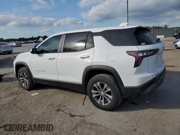 2025 Chevrolet Equinox FWD LT с VIN 3GNAXHEG0SL129972, выставлен на аукционе Copart как лот 83195904 с пробегом 1 494 миль миль и Списание • Salvage title. История ставок и продаж доступна на DreamBid. Изображение 2.