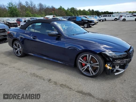 ✅ 2024 BMW 4 Series 430i xDrive • VIN: WBA43AT06RCP04562 • Lot: 57323704. Listed on Copart with 737 mi. Free auction sales archive from the USA and detailed vehicle history report at DreamBid. Image 4.