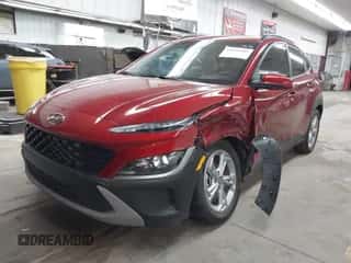 2023 Hyundai Kona SEL with VIN KM8K32AB4PU061958, listed as a IAAI auction lot 43459903 with 16,868 mi miles and . Bid and sale history available at DreamBid. Image 2.