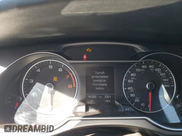 ✅ 2013 Audi A4 Premium • VIN: WAUBFAFL7DA161232 • Lot: 87429425. Listed on Copart with 161,369 mi. Free auction sales archive from the USA and detailed vehicle history report at DreamBid. Image 9.