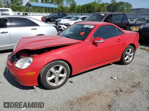 ✅ 2001 Mercedes-Benz SLK 230/320 • VIN: WDBKK65F01F214146 • Lot: 53469645. Listed on Copart with 88,119 mi. Free auction sales archive from the USA and detailed vehicle history report at DreamBid. Image 1.