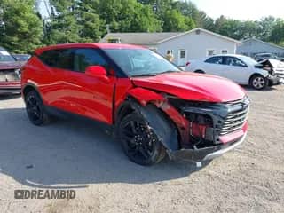 2022 Chevrolet Blazer LT z VIN 3GNKBHR48NS123334, wystawiony jako IAAI lot #42666158 z przebiegiem 57 732 mil mil oraz . Historia ofert i sprzedaży dostępna na DreamBid. Obrazek 1.