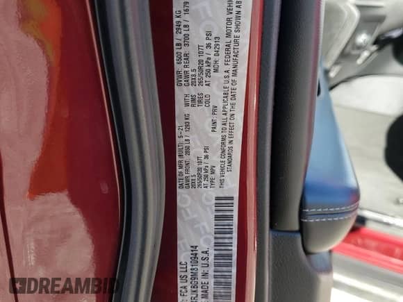 2021 Jeep Grand Cherokee Limited с VIN 1C4RJKBG9M8109414, выставлен на аукционе Copart как лот 84915365 с пробегом 69 678 миль миль и Списание • Salvage title. История ставок и продаж доступна на DreamBid. Изображение 13.