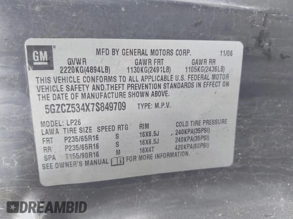 ✅ 2007 Saturn VUE V6 • VIN: 5GZCZ534X7S849709 • Lot: 43586551. Wystawiony na IAAI z przebiegiem 127 399 mil. Bezpłatny archiwum sprzedaży aukcyjnych z USA i szczegółowy raport historii pojazdu na DreamBid. Zdjęcie 9.