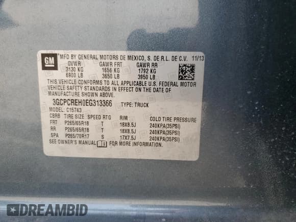 ✅ 2014 Chevrolet Silverado 1500 LT • VIN: 3GCPCREH0EG313366 • Лот: 72145424. Опубликован ранее на Copart с пробегом 70 657 миль. Бесплатный доступ к архиву аукционных продаж из США и подробный отчёт об истории автомобиля на DreamBid. Изображение 14.