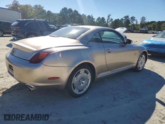✅ 2004 Lexus SC 430 • VIN: JTHFN48Y740059838 • Lot: 87066795. Listed on Copart with 165,334 mi. Free auction sales archive from the USA and detailed vehicle history report at DreamBid. Image 3.