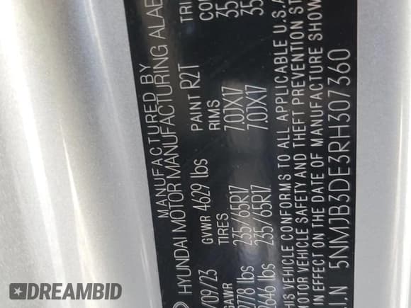 ✅ 2024 Hyundai Tucson SEL • VIN: 5NMJB3DE3RH307360 • Lot: 78090284. Wystawiony na Copart z przebiegiem 35 756 mil. Bezpłatny archiwum sprzedaży aukcyjnych z USA i szczegółowy raport historii pojazdu na DreamBid. Zdjęcie 13.