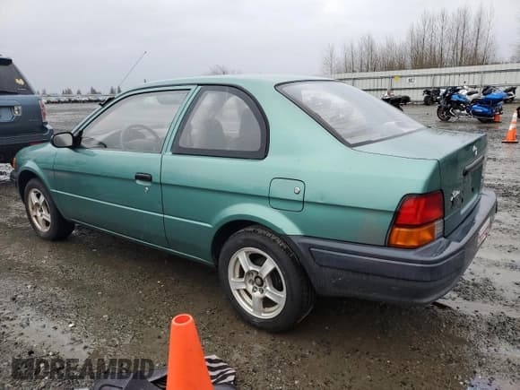 ✅ 1995 Toyota Tercel • VIN: JT2EL55D9S0046895 • Lot: 46507925. Listed on Copart with 121,809 mi. Free auction sales archive from the USA and detailed vehicle history report at DreamBid. Image 2.