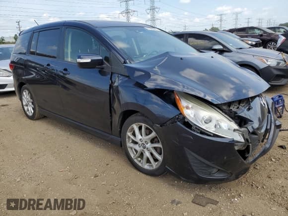 ✅ 2014 Mazda 5 Grand Touring • VIN: JM1CW2DL9E0172966 • Lot: 61300835. Listed on Copart with Not provided. Free auction sales archive from the USA and detailed vehicle history report at DreamBid. Image 4.