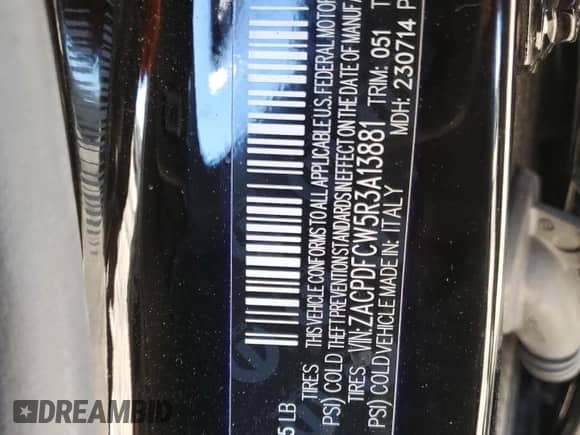 2024 Dodge Hornet R/T с VIN ZACPDFCW5R3A13881, выставлен на аукционе Copart как лот 80876684 с пробегом 573 миль миль и Списание • Salvage title. История ставок и продаж доступна на DreamBid. Изображение 15.