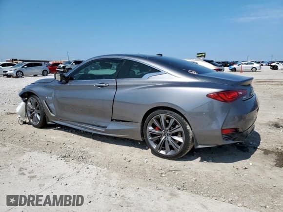 ✅ 2018 Infiniti Q60 Red Sport 400 • VIN: JN1FV7EL0JM630735 • Лот: 63908665. Опубликован ранее на Copart с пробегом 58 086 миль. Бесплатный доступ к архиву аукционных продаж из США и подробный отчёт об истории автомобиля на DreamBid. Изображение 2.