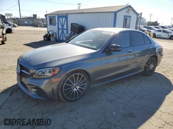 ✅ 2021 Mercedes-Benz C 300 • VIN: W1KWF8DB6MR611015 • Lot: 82493565. Listed on Copart with 56,872 mi. Free auction sales archive from the USA and detailed vehicle history report at DreamBid. Image 1.